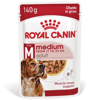 Royal Canin - Sachet Fraicheur Medium Adult En Sauce Pour Chiens - 10x140g