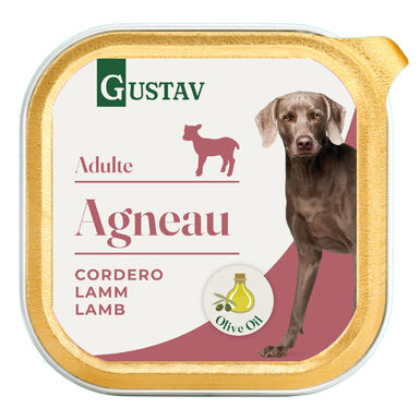 Gustav - Pâtée Adulte  à l'Agneau pour Chiens - 150g