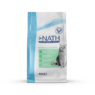 Nath - Croquettes Veterinary Diet Hypoallergenic Sans Céréales pour Chat - 4Kg
