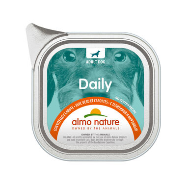 Almo Nature - Pâtée Daily Nogluten Veau Et Carottes - 100g