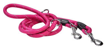 Bobby - Laisse 3 Positions Walk Fuchsia pour Chiens - 189cm