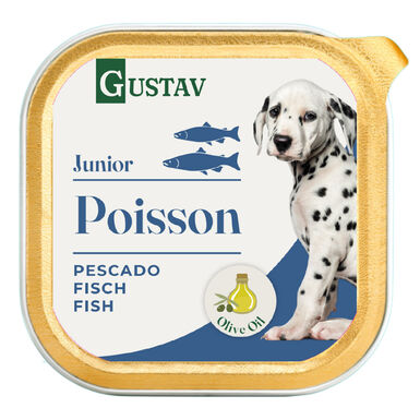 Gustav - Pâtée Junior au Poisson pour Chiots - 150g