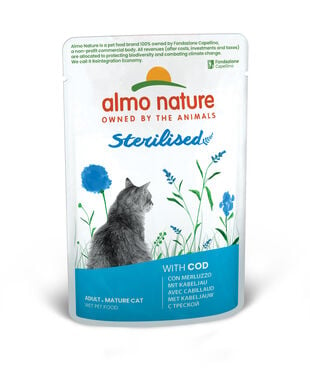 Almo Nature Holistic Fonctionnel - Sterilised Cabillaud - Pochon 70 Gr