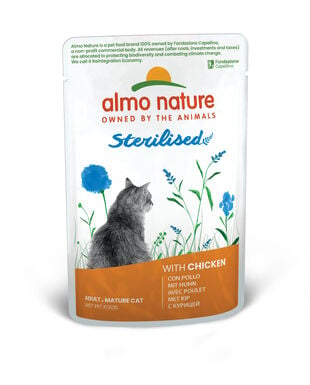 Almo Nature Holistic Fonctionnel - Sterilised Poulet - Pochon 70 Gr