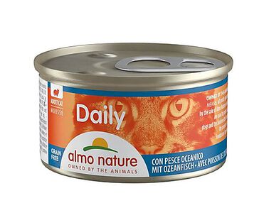 Almo Nature - Boîte Daily Menu en Mousse au Poisson de l'Océan pour Chat - 85g