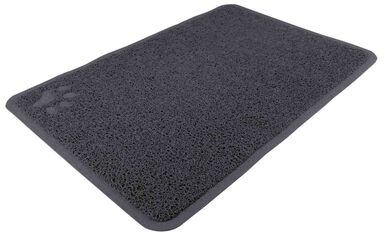 Trixie - Tapis pour bac à litière en PVC anthracite - 40 x 60 cm