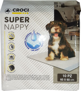 Croci - Tapis Hygiène Super Nappy pour Chiots - 60x60cm