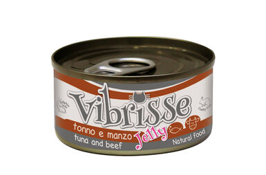 Vibrisse - Pâtée Natural Food CAT JELLY  THON et boeuf pour chats - 70g