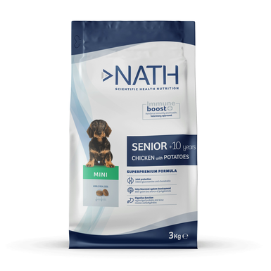 Nath - Croquettes pour Chien Senior Mini - 3Kg