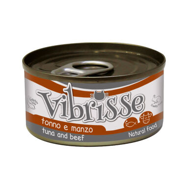 Vibrisse - Pâtée Natural Food Thon et Boeuf pour chats - 70g