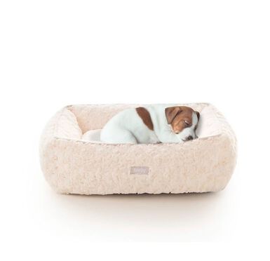 Leeby - Sofa Volutes Beige pour Chiens - S