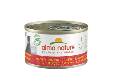 Almo Nature - Pâtée en Boîte HFC Bœuf Jambon pour Chiens - 95g