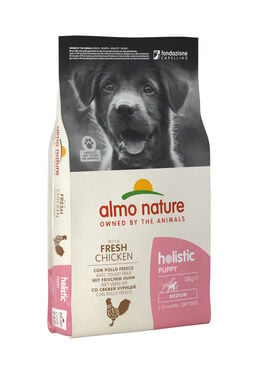 Almo Nature Holistic - Puppy Moyenne Race Poulet Frais - Sac 12 Kg