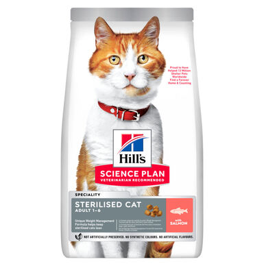 Hill's Science Plan - Croquettes Feline Adult Sterilised Cat  Saumon - 300g