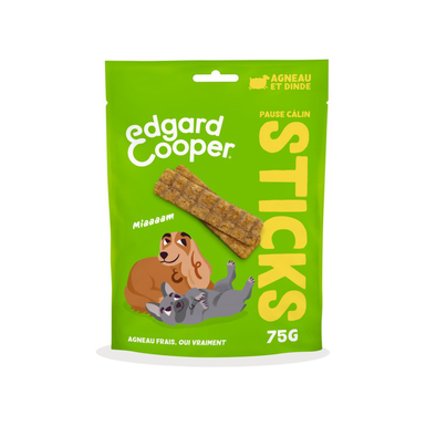 Edgard & Cooper - Sticks Adulte Agneau & Dinde - 75g