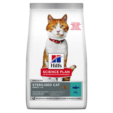 Hill's Science Plan -  Sterilised Cat Croquettes Pour Chat Stérilisé Au Thon -  7kg