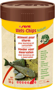 Sera - Aliments en Chips Wels-Chips pour Ancistrus et Silures - 100ml