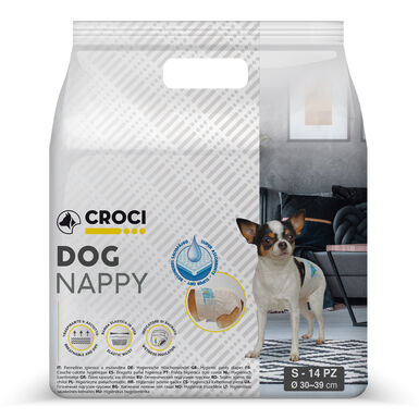 Croci - Couche Dog Nappy S pour Chiens - 30/39cm