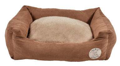 Bobby - Corbeille Douce Beige pour Chiens - M