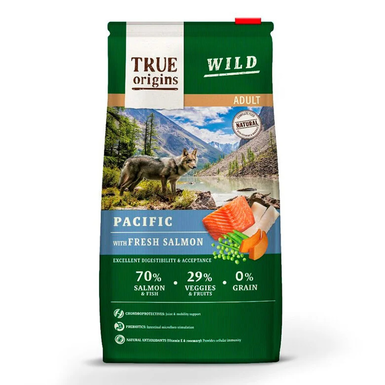 True Origins Wild - Croquettes Saumon pour Chiens Adultes - 12Kg