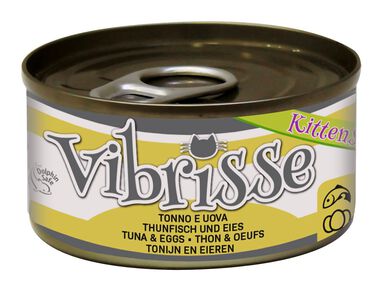 Vibrisse - Pâtée KITTEN Thon et Œufs pour chatons - 70g