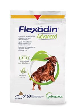 Vetoquinol - Complément Articulaire Flexadin Advanced pour Chiens - 60g