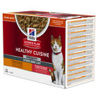 Hill’s Science Plan Healthy Cuisine Mijoté Pour Chat Adulte Stérilisé Au Poulet Et Légumes  - 12x80g image number null