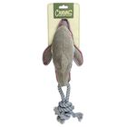 Duvoplus - Jouet Canvas Dauphin avec Corde Gris pour Chiens - 46x14x11cm image number null