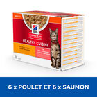 Hill’s Science Plan Heathy Cuisine Mijotés Pour Chat Adulte Au Poulet Et Légumes Ajoutés  - 12x80g image number null