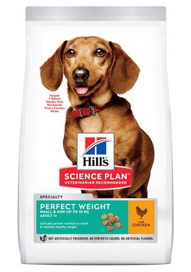 Hill's Science Plan - Adult Perfect Weight Small&Mini Croquettes Pour Petit Chien Au Poulet  - 1,5kg