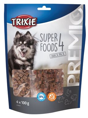 Trixie - Premio 4 Superfoods Poulet Canard Bœuf Agneau - 4x100g