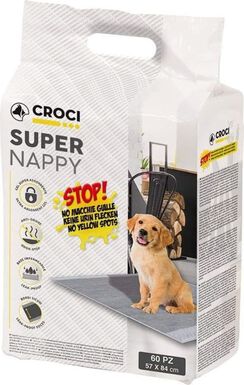 Croci - Tapis Hygiénique Nappy Charbon Actif x60 - 84x57cm