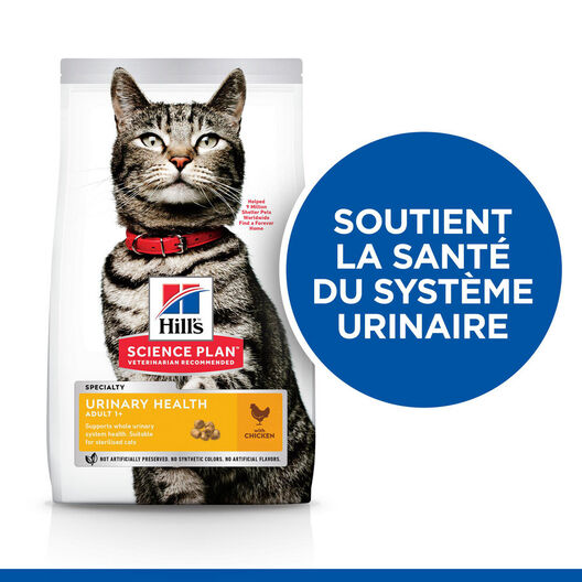 Hill's Science Plan - Adult Urinary Health Croquettes Pour Chat Stérilisé Au Poulet -  3kg image number null