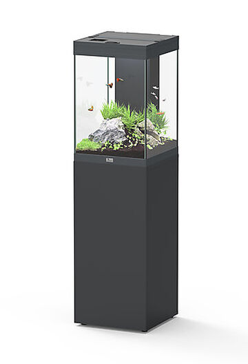 Aquatlantis - Aquarium + Meuble Led équipé AQUA TOWER 96 Anthracite - 96L image number null