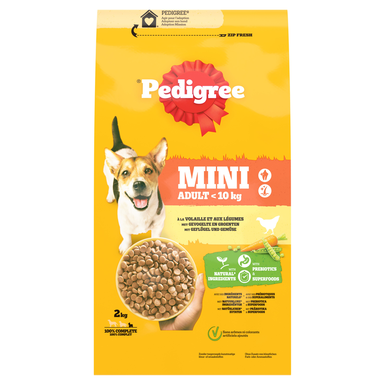 PEDIGREE -  Croquettes ADULT MINI  à la Volaille Petit Chien - 2kg