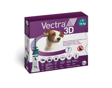 Ceva - Pipettes Antiparasitaires Vectra 3D 4-10Kg pour Chiens - x3