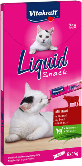 Vitakraft - Liquid-Snack boeuf & Cat Grass image number null