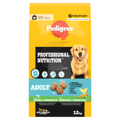 PEDIGREE Croquettes à la Volaille et aux Légumes pour chien adulte - 12kg