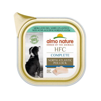 Almo Nature - Pâtée en Barquette HFC Morue pour Chiens - 85g