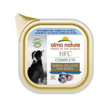 Almo Nature - Pâtée en Barquette HFC Maquereau pour Chiens - 85g