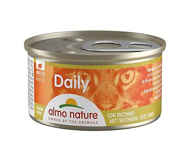 Almo Nature - Boîte Daily Menu en Mousse à la Dinde pour Chat - 85g