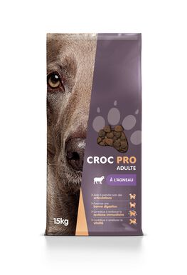 Croc Pro - Croquettes Adulte à l'Agneau pour Chiens - 15Kg