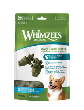 Whimzees - Friandises Nature Crocodile Dog Treats S pour Chien - x24