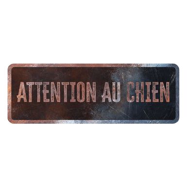 D&D - Panneau d'avertissement General 2 Français - 40x13x03cm Multicolore