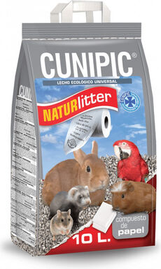 Cunipic - Litière Naturlitter Papier pour Rongeurs - 10L