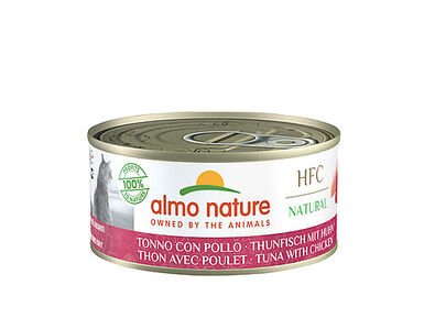 Almo Nature - Pâtée en Boîte HFC Natural Thon et Poulet pour Chat - 150g