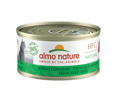 Almo Nature - Pâtée en Boîte HFC Natural Thon et Maïs pour Chat - 70g