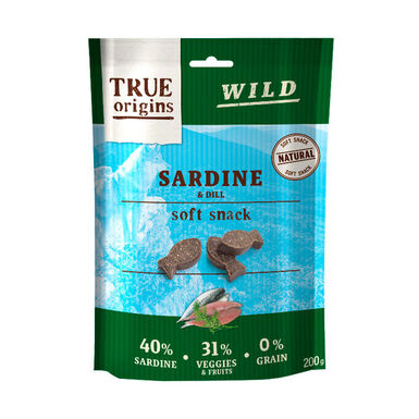 True Origins Wild - Friandises Soft aux Sardines pour Chiens - 200g