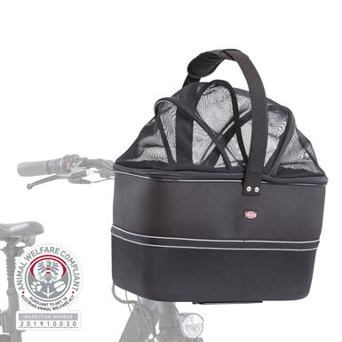 Trixie - Panier Avant pour Vélo Noir - 41 x 47 x 29 cm