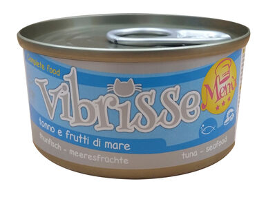 Vibrisse - Pâtée MENU Fruits de Mer et Thon pour chats - 70g